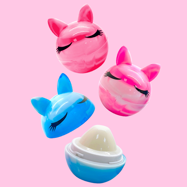 cute Animal shape fluid color fruit lip balm c5444