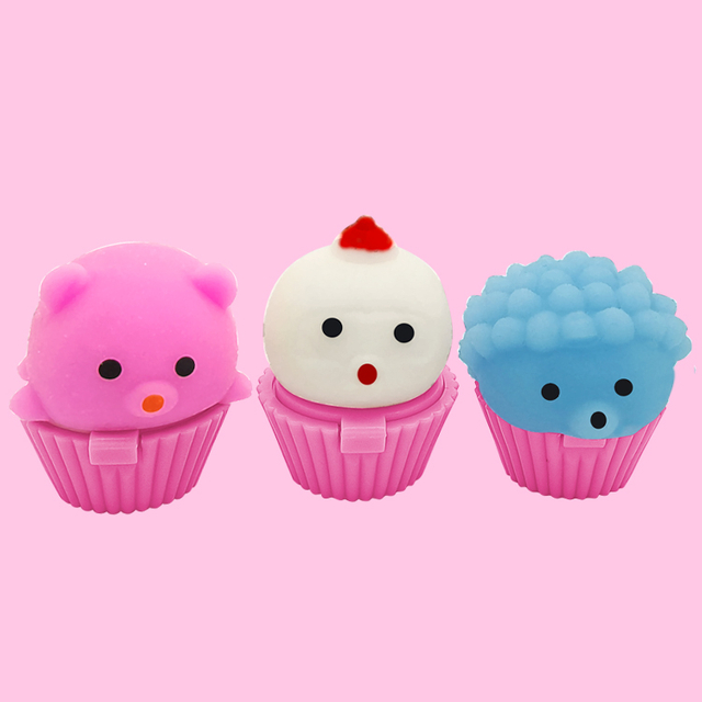 cute Animal shape poly fruit lip balm C1094