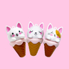 Cute Cat Head Ice Cream Lip Balm Model:C5621-2