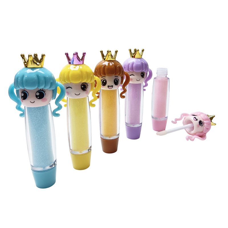 Cartoon-style lip gloss featuring a long-haired little girl Model:C2150-15 