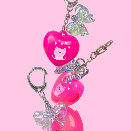 Cute Mini Heart Lip Gloss with Keychain Including Lens Model:C1239