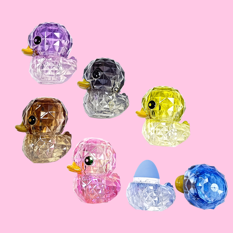 Diamond mini duck animal shape moisturize colorfull lip balm modle C5605