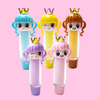 Cartoon-style lip gloss featuring a long-haired little girl Model:C2150-15 