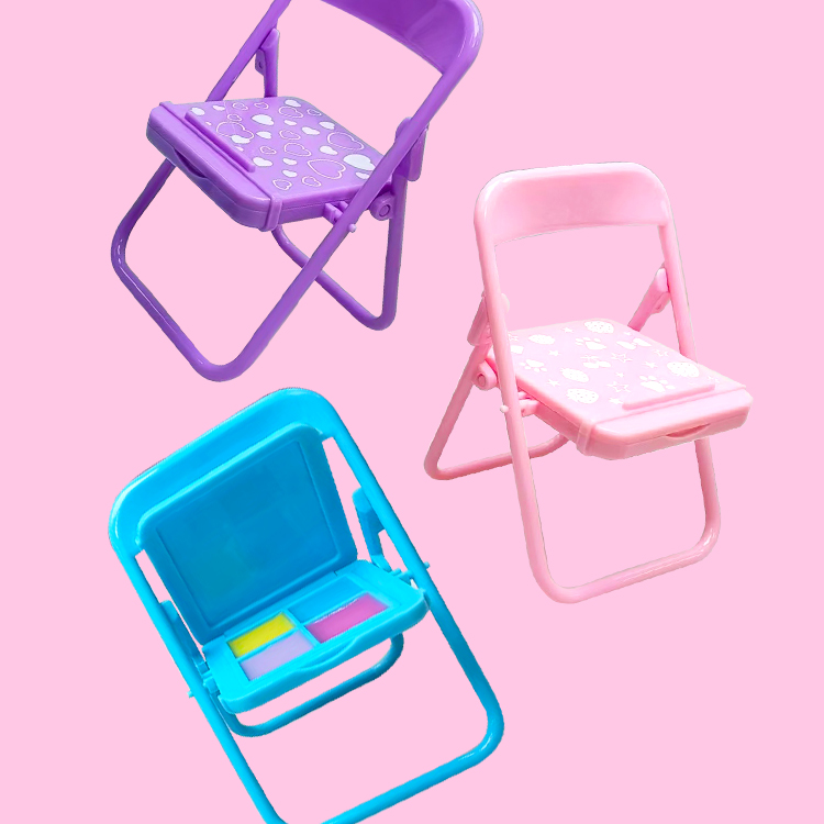 Foldable Chair Phone Stand lip balm c5622