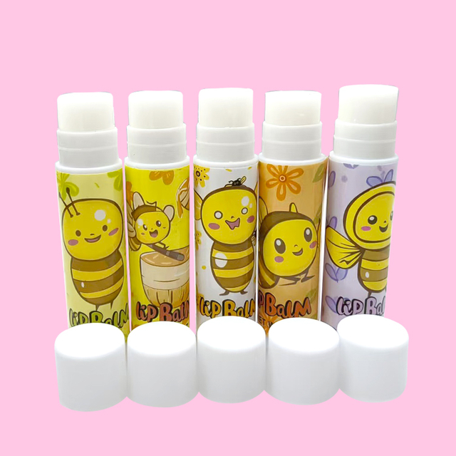 Honey chapstick moisturize colorfull lip balm 5pcs/set modle c2131