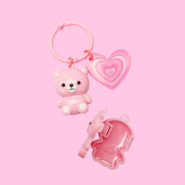 Cute mini pendant bear lip gloss charm Model:C1228 
