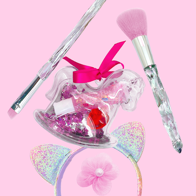 Pink Heart Lip Glaze Children's Set Series