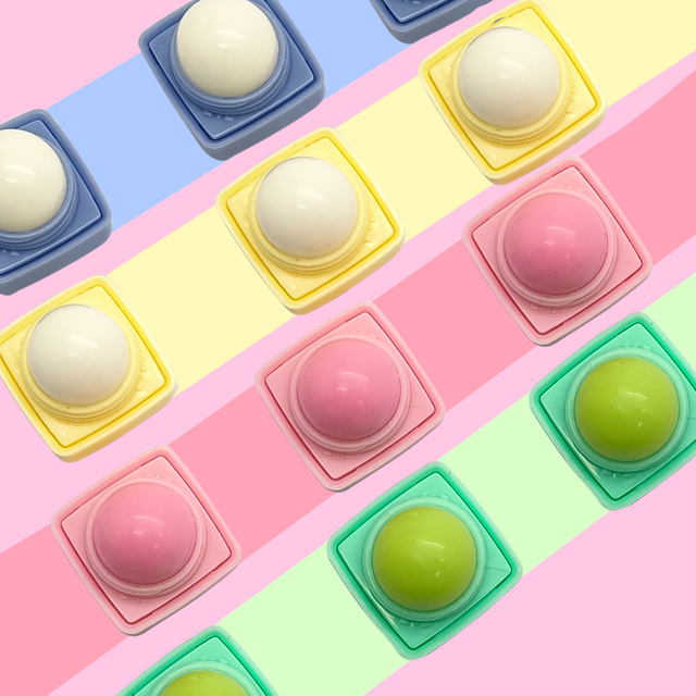 Ice Cube shape fruit lip balm C5448