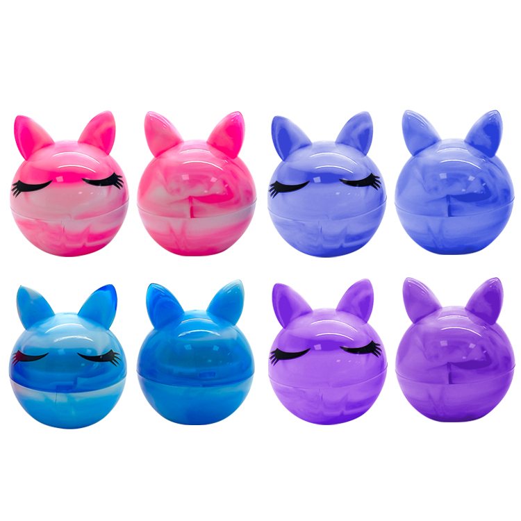 cute Animal shape fluid color fruit lip balm c5444