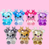 Diamond-faced Elk animal shape moisturize colorfull lip balm molde c5606